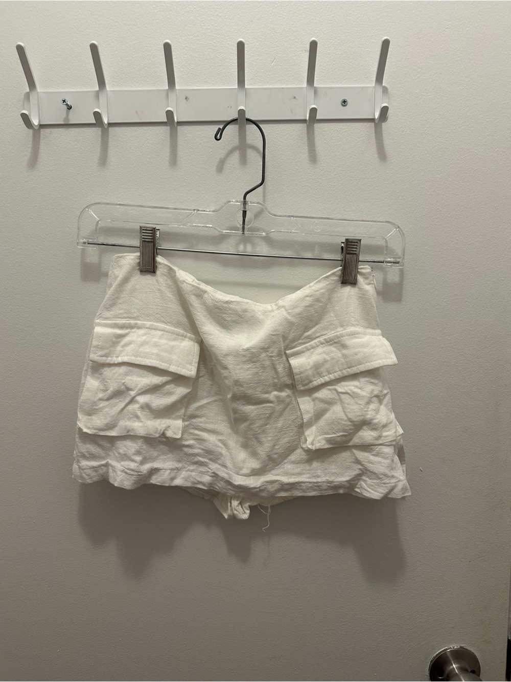 Princess Polly White Cargo Pocket Skort